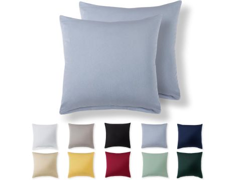 Alreya Poszewka na poduszkę 50 x 50 cm  – jasnoniebieska 100% bawełna - 2