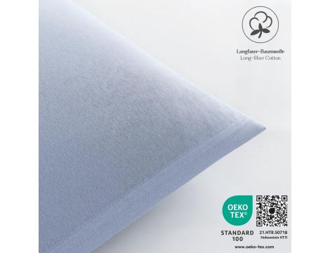 Alreya Poszewka na poduszkę 50 x 50 cm  – jasnoniebieska 100% bawełna - 4