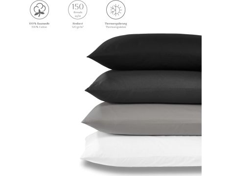 Alreya Renforcé Poszewka na poduszkę 50 x 50 cm – 100% bawełna - 5