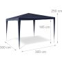 Altana Relaxdays tworzywo sztuczne 300 x 300 x 250cm - 4