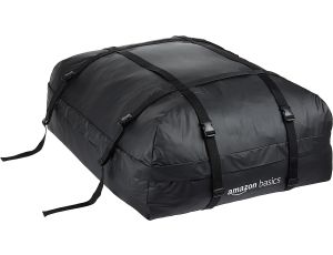 Amazon Basics - Torba na bagażnik dachowy, czarna, 425 l