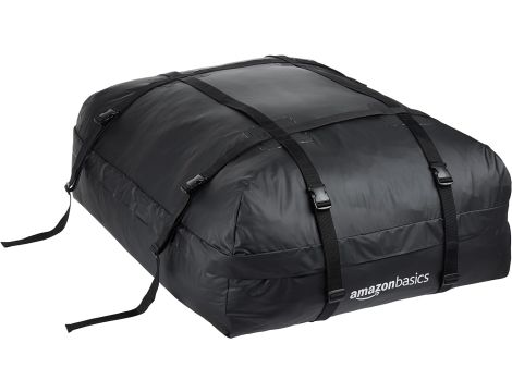 Amazon Basics - Torba na bagażnik dachowy, czarna, 425 l - 2