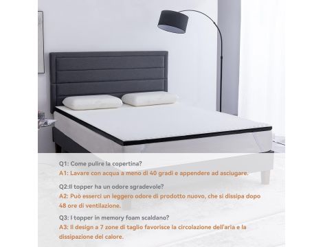 Amazon Basics - Wygodna nakładka na materac 4 cm  90 x 190 cm - 6