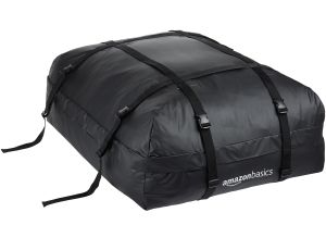 Amazon Basics - Torba na bagażnik dachowy, czarna, 425 l