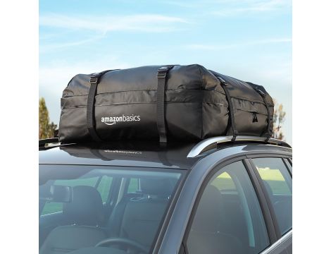 Amazon Basics - Torba na bagażnik dachowy, czarna, 425 l - 4