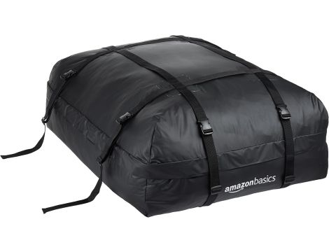 Amazon Basics - Torba na bagażnik dachowy, czarna, 425 l - 2