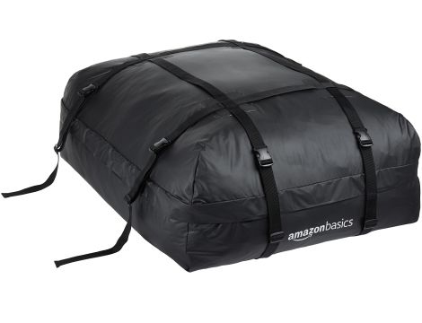 Amazon Basics - Torba na bagażnik dachowy, czarna, 425 l