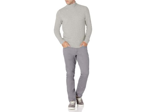 Amazon Essentials Sweter Mężczyźni  L jasnoszary - 5