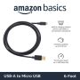 AmazonBasics 7WXKV4 kabel USB 1,8 m 2.0 USB A Micro-USB B Czarny - 4
