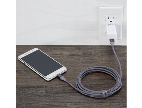 AmazonBasics L6LU2028-CS-R kabel USB 3 m 2.0 USB A Micro-USB B Szary - 5