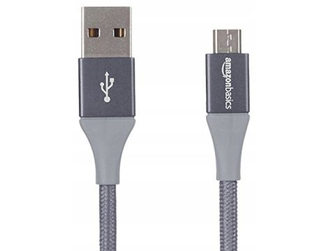 AmazonBasics L6LU2028-CS-R kabel USB 3 m 2.0 USB A Micro-USB B Szary - 4