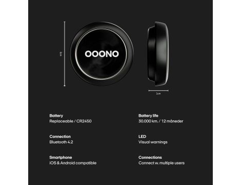 ANTYRADAR OOONO ALARM DROGOWY CZARNY 1 SZT - 5