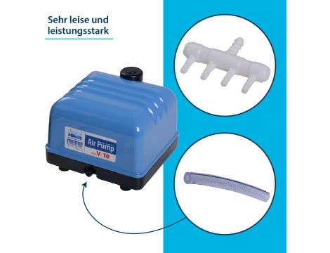 Aquaforte Hi-Flow Luftpumpe V60 Pompa powietrza, - 4