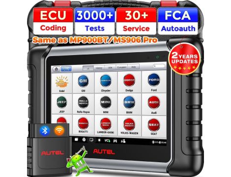 Autel MaxiPRO MP808BT PRO Kodowanie ECU Flash Ukryte 30+ do Samochodów VAG