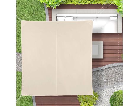 RELAXDAYS ŻAGIEL PRZECIWSŁONECZNY BEŻOWY 3x3 M 124093 - 3