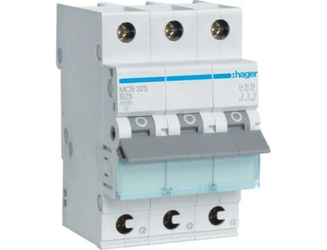 Wyłącznik nadprądowy Hager 230 V IP20 25 A - 2