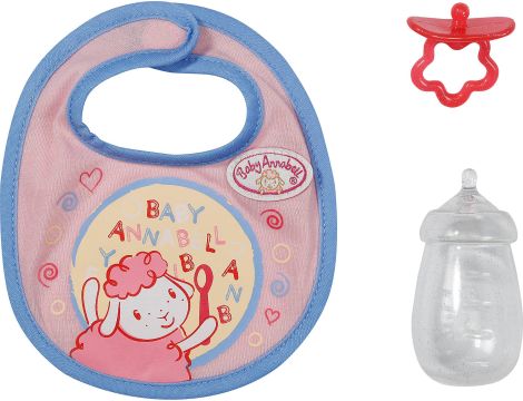 Baby Annabell Akcesoria Do Karmienia Lalek 36cm Butelka Śliniak i Smoczek