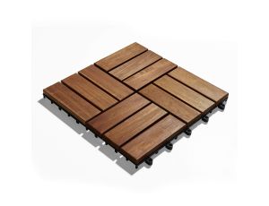 Gartenfreude Płytki drewniane,10 sztuk (0,9 m²), drewno akacjowe, 30 x 30 cm