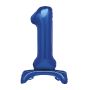 Balon foliowy stojący cyfra 1 niebieski 76 cm - 2