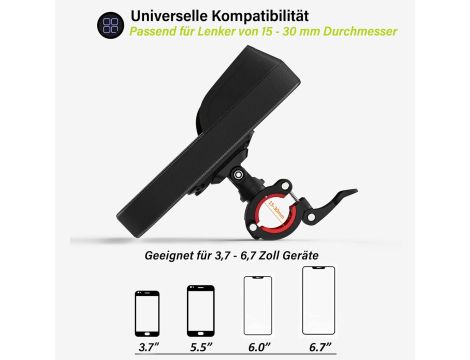 BAONUOR Uchwyt rowerowy na telefon komórkowy - 6