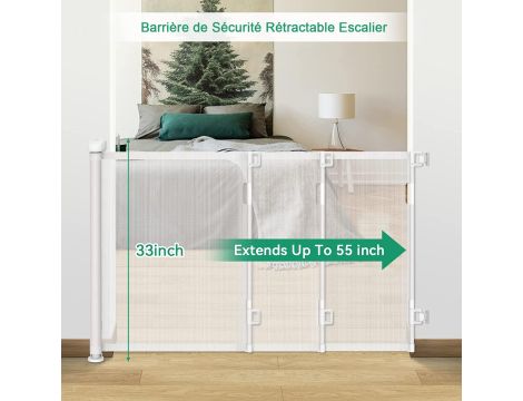 Barierka bezpieczeństwa dla dzieci 140 x 86 cm - 3
