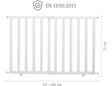 Barierka na drzwi, schody Roba rozporowa odcienie brązu i beżu 62-106 cm - 4