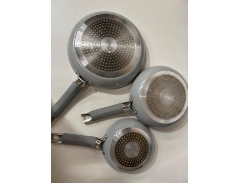 BERGNER Loja Reeco - 4-częściowy zestaw - 3 patelnie 18-22 i 26 cm - 8