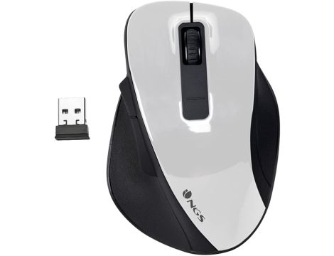 Bezprzewodowa mysz RF 2,4Ghz NGS Bow biały - 2