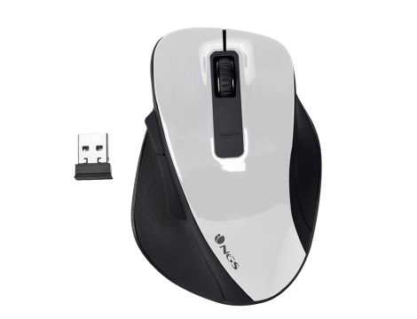 Bezprzewodowa mysz RF 2,4Ghz NGS Bow biały