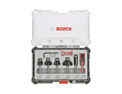 BOSCH FREZY WIDIOWE KOMPLET ZESTAW 6 SZT / 8mm - 2