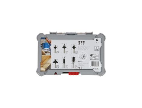 BOSCH FREZY WIDIOWE KOMPLET ZESTAW 6 SZT / 8mm - 3