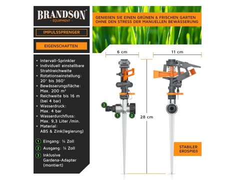 Brandson Zraszacz impulsowy - 3