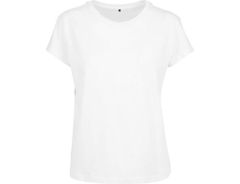 Build Your Brand T-shirt Kobiety Ladies Box Tee XS biały