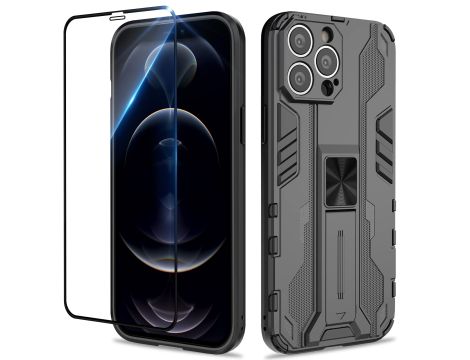 Btstring Etui do iPhone 12 Pro ze Szkło Hartowane Ochraniacz Ekranu