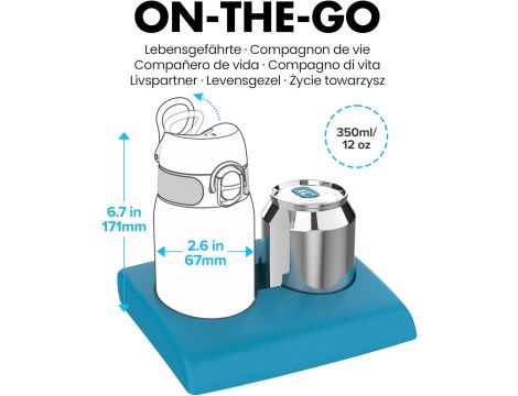 Butelka ION8 Dinozaur I8RF350PYDINO Żółty - 5