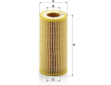 Filtr oleju MANN-FILTER HU 719/6 X – zestaw filtrów oleju z uszczelką - 3