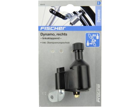 Fischer Dynamo z zabezpieczeniem przed przepięciem, czarny - 3