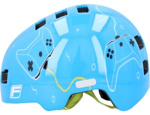 Fischer kask rowerowy BMX dziecięcy Plus Splash : ‎48-54 cm xs- s  z lampką - image 2