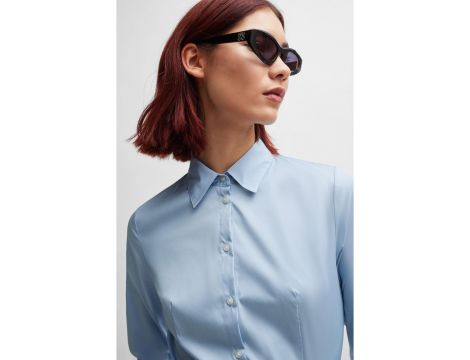 HUGO Bluzka Kobiety Pastel Blue - 6