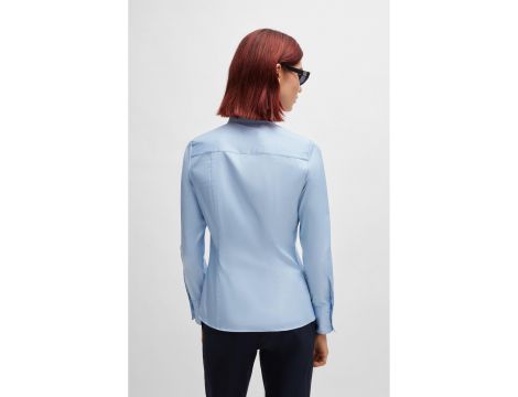 HUGO Bluzka Kobiety Pastel Blue - 5