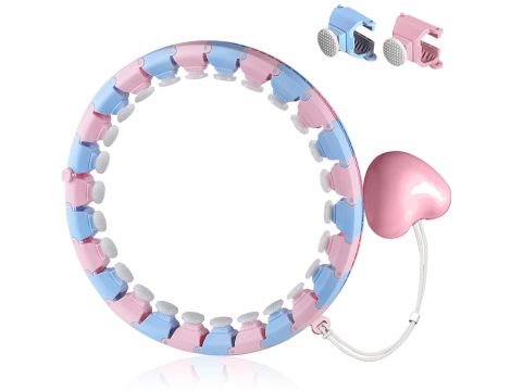 Hula Hoop z wypustkami do masażu, obciążniki Smart Ring dla początkujących
