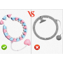 Hula Hoop z wypustkami do masażu, obciążniki Smart Ring dla początkujących - 4