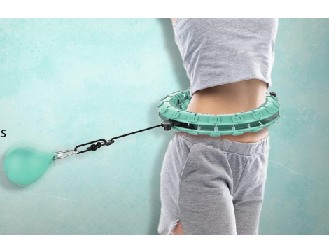 Hula hop z wypustkami K-MART 1 cm odcienie zieleni - 3