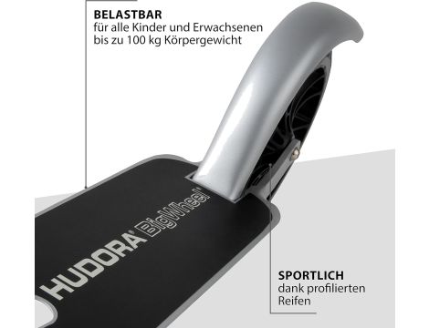 Hulajnoga Hudora 1410000 srebrny 2 kółka - 7