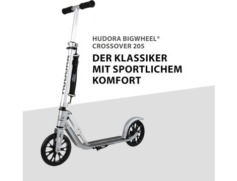 Hulajnoga Hudora 1410000 srebrny 2 kółka - 3