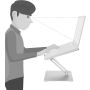 Amazon Basics Regulowany, ergonomiczny, wielokątowy stojak na laptopa 10-17 - 4