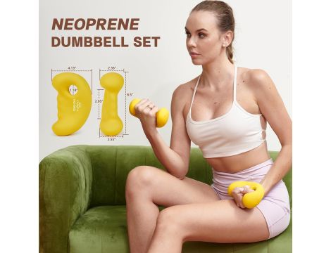 HXD-ERGO Neopren hantle para ciężarków do siłowni w domu fitness - 3