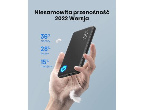 INIU Power Bank, 10000 mAh USB-C Przenośny 3A Powerbank Szybkie ładowanie - 3