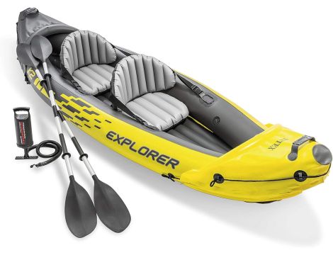 Intex Explorer K2 kajak dla 2 osób z wiosłami i pompką