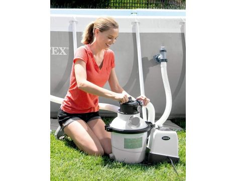 Intex – 230 V pompa z filtrem piaskowym i system Saltwater CG-26676 (26676) - 3